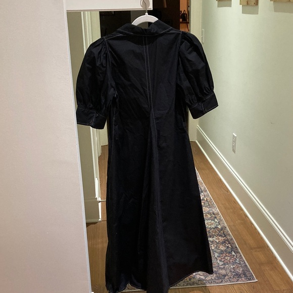 Ganni Elegant Black Long Sleeve Dress - Picture 4 of 4